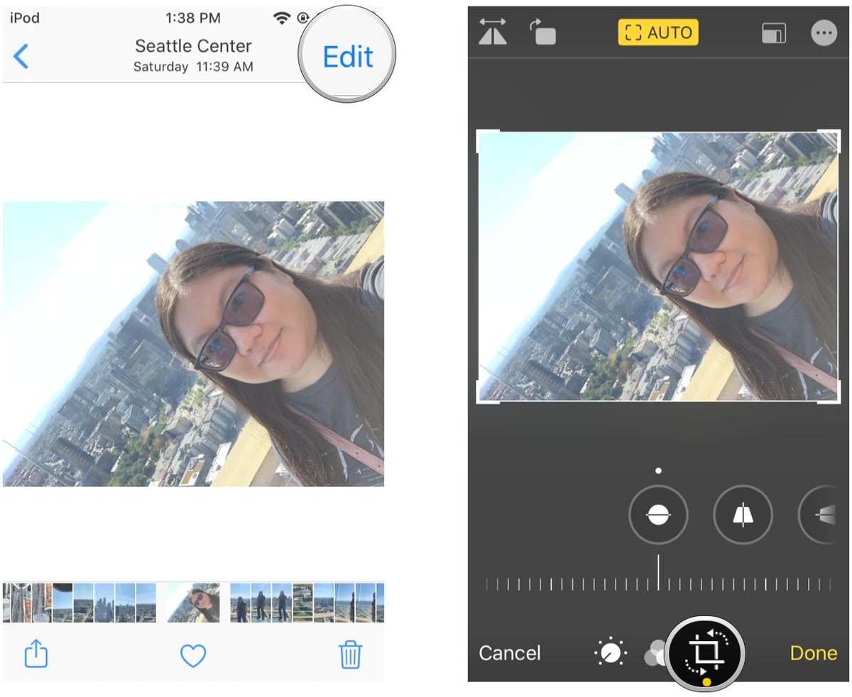 ویرایش عکس در آیفون