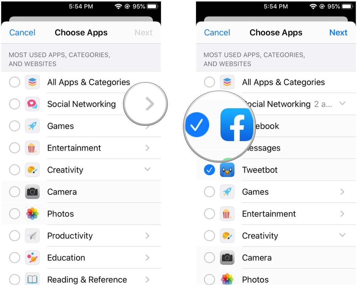 اسکرین تایم آیفون
