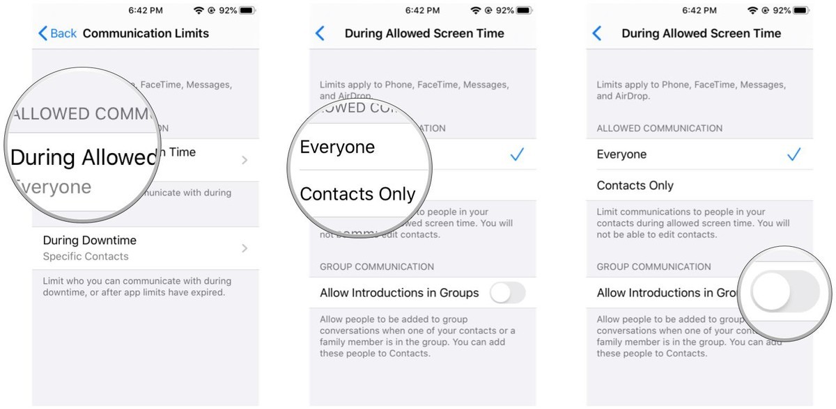 اسکرین تایم آیفون