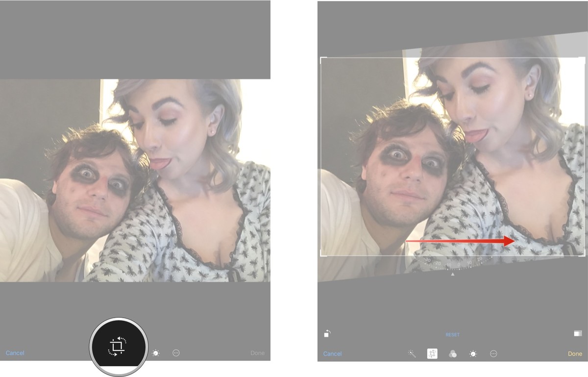 ویرایش عکس در آیفون