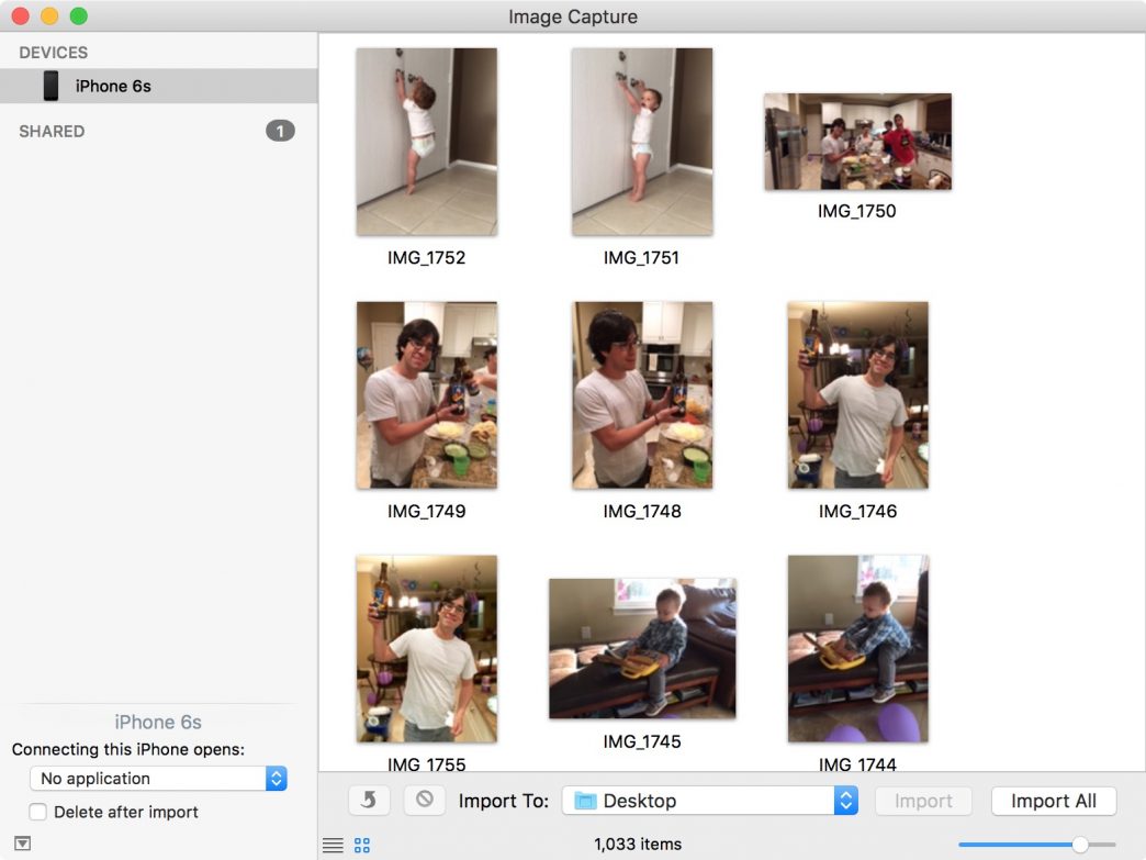 انتقال عکس از آیفون