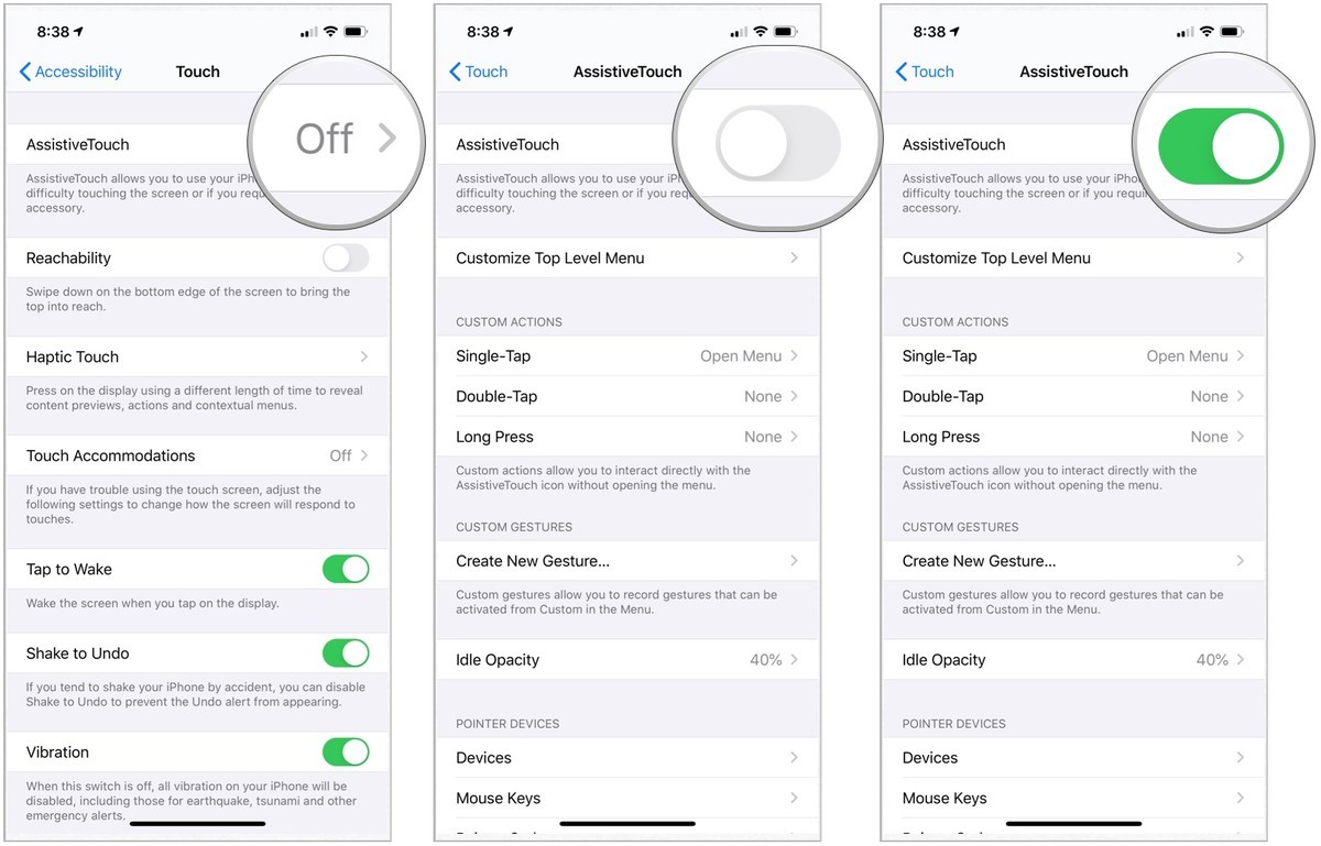 AssistiveTouch در آیفون